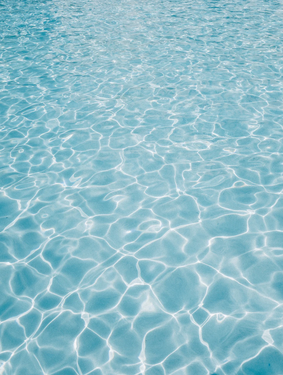 Rippling crystal blue water